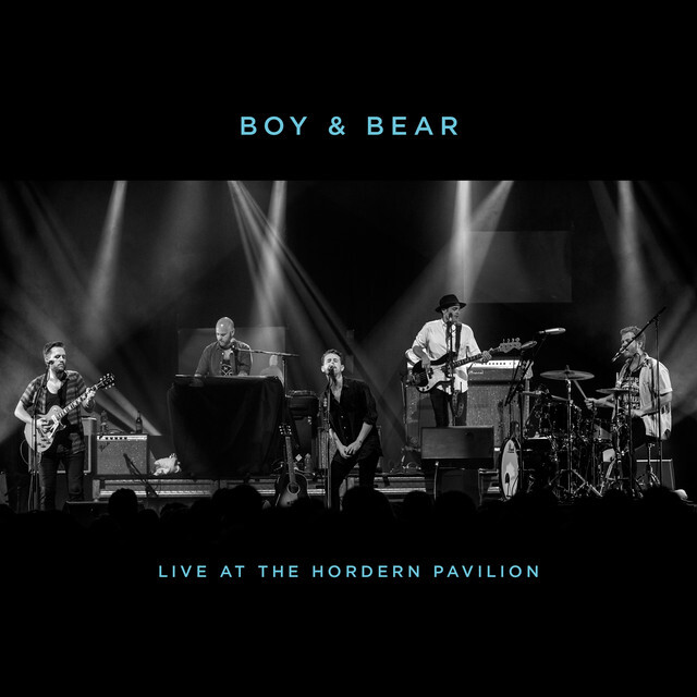 Boy & Bear live album artwork, an album mixed by Adrian Breakspear